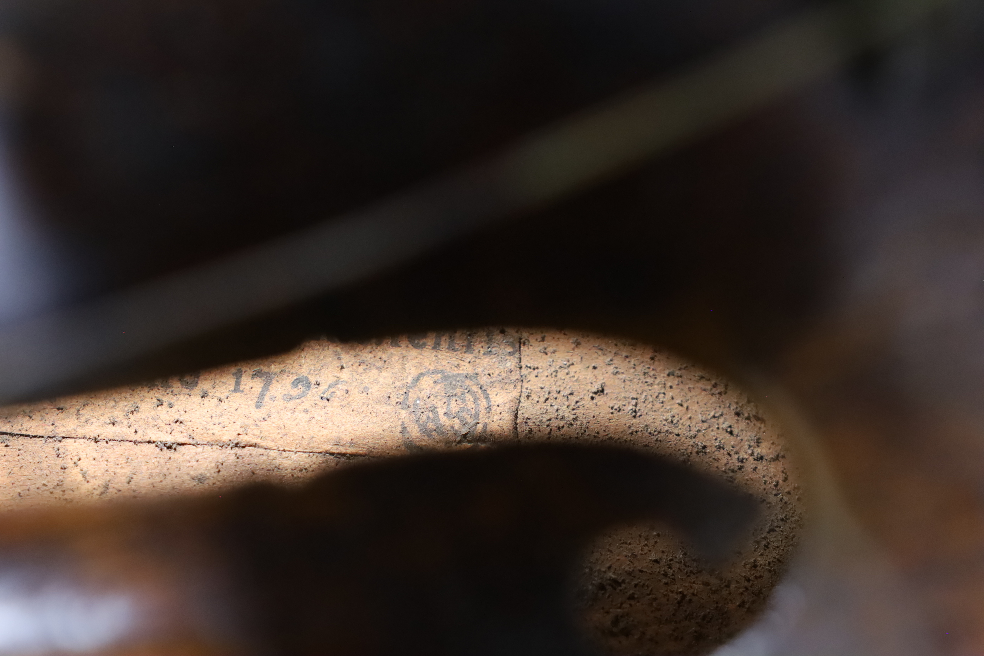 A 19th century German Stradivarius style violin, labelled ATS
